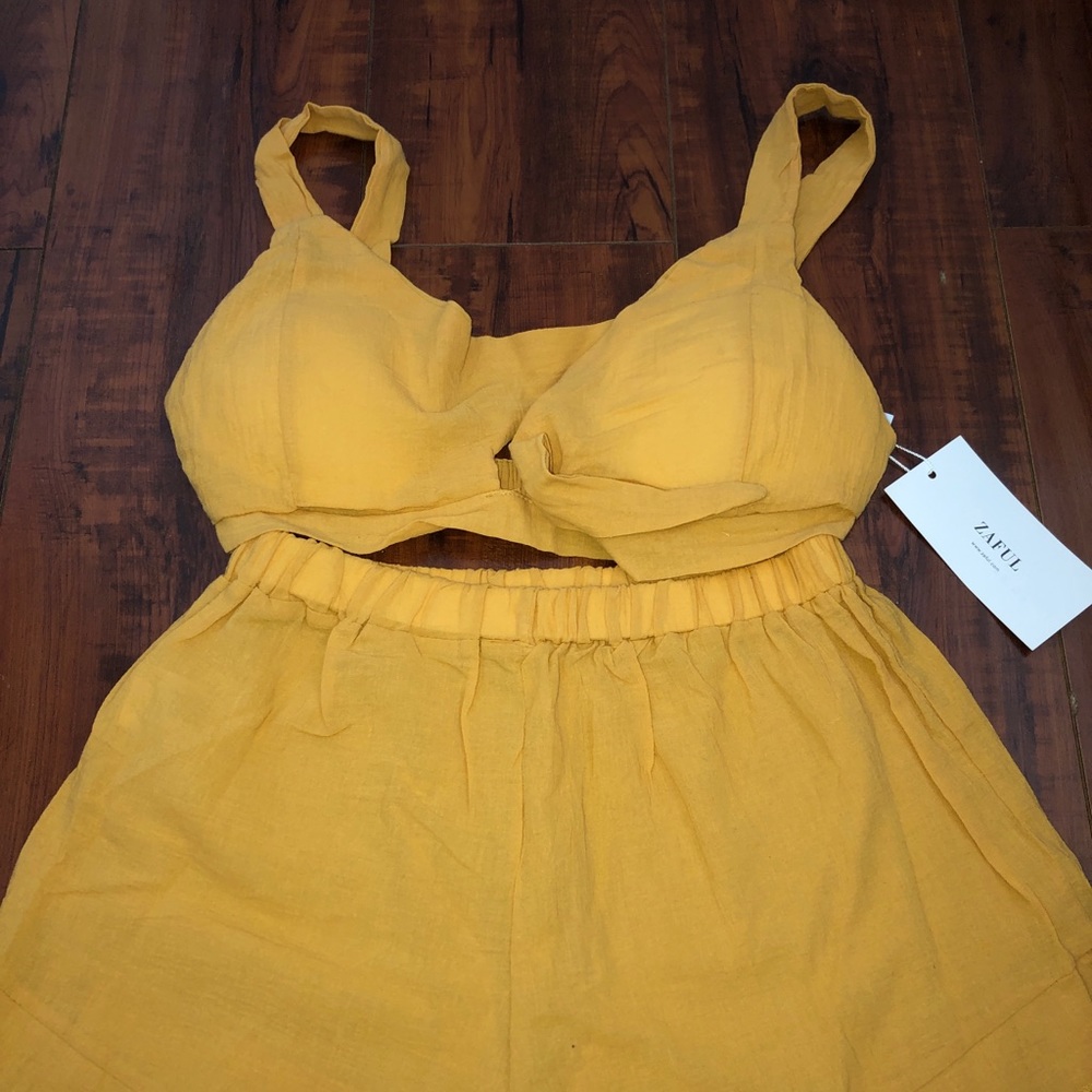 Yellow two piece set